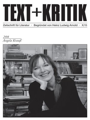 cover image of TEXT+KRITIK 208--Angela Krauß